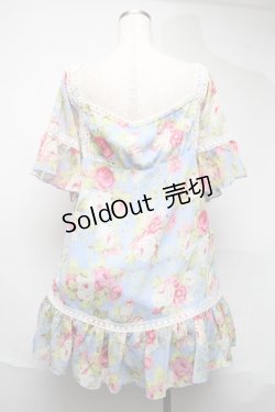 画像2: LIZ LISA / 花柄シフォンチュニック  ブルー S-25-06-22-040-LO-TO-AS-ZS