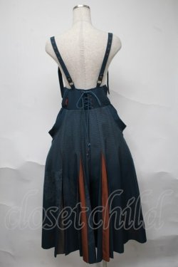 画像2: Ozz oneste / 扇プリント袴スカート  グリーン S-25-06-23-057-OO-SK-SA-ZS