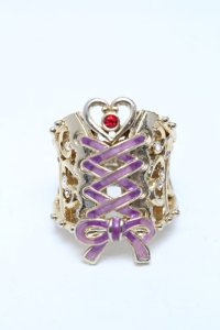 ANNA SUI / コルセットモチーフ　リング  ゴールド S-25-06-23-010-PU-AC-ET-ZS