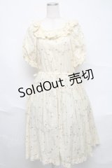 PINK HOUSE / ひなぎくプリントミディワンピース  イエロー S-25-06-23-016-LO-OP-SA-ZS