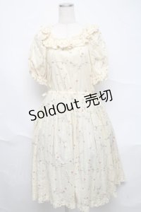 PINK HOUSE / ひなぎくプリントミディワンピース  イエロー S-25-06-23-016-LO-OP-SA-ZS