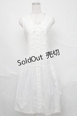 画像1: PINK HOUSE / ローンノースリーブワンピース  白 S-25-06-23-018-LO-OP-SA-ZS