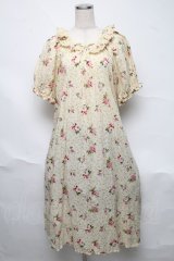 PINK HOUSE / ブロッサムローズプリントミディワンピース  アイボリー S-25-06-23-023-LO-OP-SA-ZS
