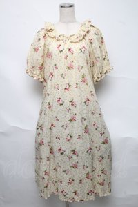 PINK HOUSE / ブロッサムローズプリントミディワンピース  アイボリー S-25-06-23-023-LO-OP-SA-ZS