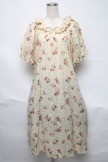 画像1: PINK HOUSE / ブロッサムローズプリントミディワンピース  アイボリー S-25-06-23-023-LO-OP-SA-ZT301 (1)