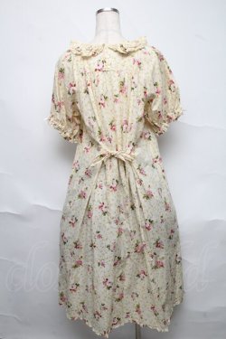 画像2: PINK HOUSE / ブロッサムローズプリントミディワンピース  アイボリー S-25-06-23-023-LO-OP-SA-ZS