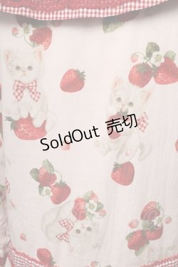 画像3: alcali / サイベリアンストロベリーワンピース  ピンクＸ赤Ｘ白 S-25-06-23-031-LO-OP-SA-ZS