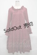 PINK HOUSE / ローンフリルティアードワンピース  ボルドー S-25-06-23-039-LO-OP-SA-ZS
