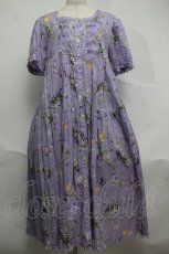 画像1: PINK HOUSE / リトルヴァイオレットプリントミディワンピース  ラベンダー S-25-06-23-041-LO-OP-SA-ZT473 (1)
