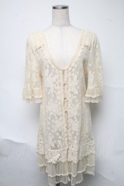 画像1: axes femme / 総レースロングカーディガン   S-25-06-24-050-AX-TO-AS-ZS