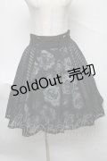 axes femme / ジャガードハイウエストスカート  黒 S-25-06-24-064-AX-BL-HR-ZS