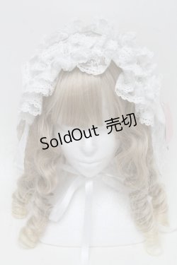 画像2: metamorphose / Fairyレースフリルヘッドドレス  白 S-25-06-24-001-ME-AC-HR-ZS
