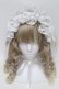 画像2: metamorphose / Fairyレースフリルヘッドドレス  白 S-25-06-24-001-ME-AC-HR-ZS (2)