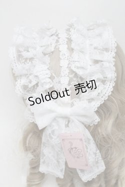 画像3: metamorphose / Fairyレースフリルヘッドドレス  白 S-25-06-24-001-ME-AC-HR-ZS
