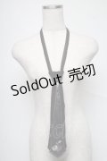 Ozz Croce / ZIPデザインネクタイ  黒 S-25-06-24-002-OO-ZA-HR-ZS