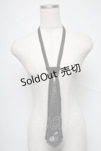 Ozz Croce / ZIPデザインネクタイ  黒 S-25-06-24-002-OO-ZA-HR-ZS