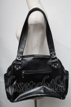 画像2: ALGONQUINS / ロゴ刺繍ボストンバッグ  黒 S-25-06-24-003-AL-BG-AS-ZS