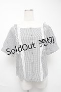 Fi.n.t / チェックブラウス  黒ｘ白 S-25-06-25-046-CA-BL-AS-ZS
