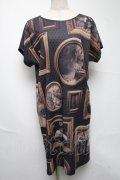 abilletage / FrameシリーズTシャツワンピース（Big frame）  黒 S-25-06-25-048-GO-OP-HR-ZS