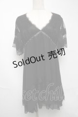 DIESEL / チュール切替ワンピース  黒 S-25-06-25-050-PU-SK-HR-ZS