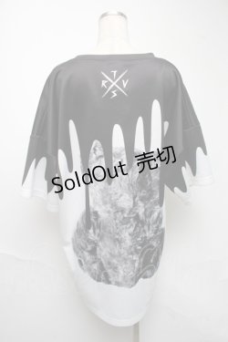 画像2: TRAVAS TOKYO / Oozy bear BIG Tee  黒ｘ白 S-25-06-25-052-PU-TS-HR-ZS