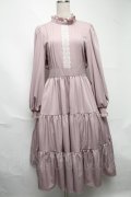 m petit by misako / レースデザインワンピース  ピンク S-25-06-25-055-LO-SK-AS-ZS
