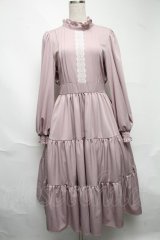 m petit by misako / レースデザインワンピース  ピンク S-25-06-25-055-LO-SK-AS-ZS