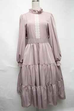 画像1: m petit by misako / レースデザインワンピース  ピンク S-25-06-25-055-LO-SK-AS-ZS