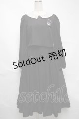 m petit by misako / サンリオキャラクターズコラボ クロミワッペン付きワンピース  黒 S-25-06-25-057-LO-OP-AS-ZS