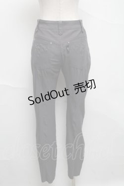 画像2: Ozz Croce / サイドポケット刺繍パンツ  グレー S-25-06-25-060-OO-PA-SA-ZS