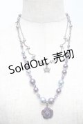 ANNA SUI / 薔薇ネックレス  紫 S-25-06-25-018-PU-ZA-HR-ZS
