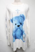 TRAVAS TOKYO / Furry bear　プリント ロングスリーブカットソー  オフ S-25-06-25-021-PU-TO-ET-ZS