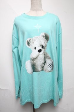 画像1: TRAVAS TOKYO / Furry bear　プリント ロングスリーブカットソー  ミント S-25-06-25-022-PU-TO-ET-ZS