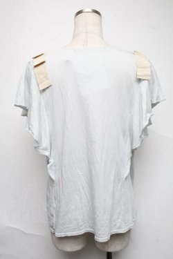 画像2: an another angelus / 袖フリルリボンカットソー  サックス S-25-06-25-028-CA-TO-HR-ZT070