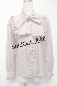 Amavel / Classical Dollボウタイリボンブラウス F モカ S-25-06-25-031-CA-BL-SZ-ZT018