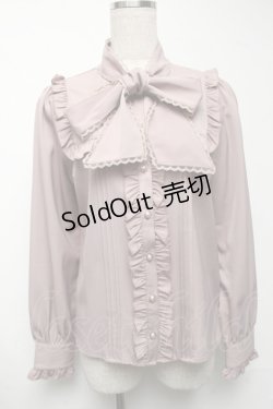 画像1: Amavel / Classical Dollボウタイリボンブラウス F モカ S-25-06-25-031-CA-BL-SZ-ZT018