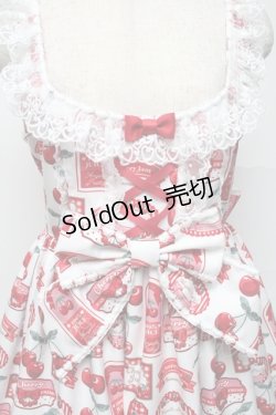 画像3: Angelic Pretty / Cherry Jam Labelジャンパースカート  白 S-25-06-26-041-AP-OP-HR-ZS
