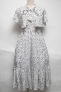 evelyn / ハートドットワンピース  白ｘ黒 S-25-06-26-043-LO-OP-AS-ZS