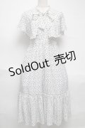 evelyn / ハートドットワンピース  白ｘ黒 S-25-06-26-043-LO-OP-AS-ZS