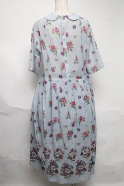 画像2: Jane Marple Dans Le Salon / Viola gardenラウンドカラードレス  サックス S-25-06-26-050-JM-OP-HR-ZS