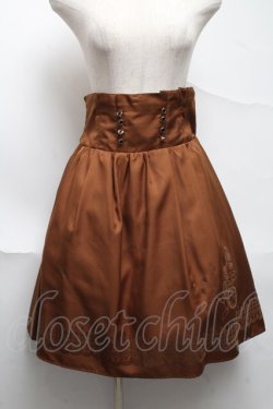 画像1: axes femme kawaii / コルセット風スカート  ブラウン S-25-06-26-061-AX-SK-AS-ZS