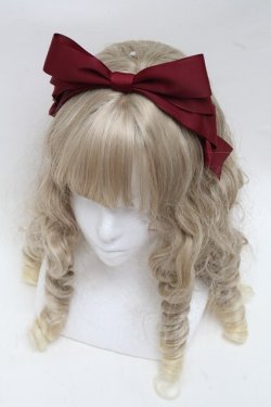 画像1: Amavel / グログランリボンカチューシャ  ワイン S-25-06-26-009-CA-AC-AS-ZS