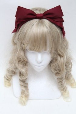 画像2: Amavel / グログランリボンカチューシャ  ワイン S-25-06-26-009-CA-AC-AS-ZS