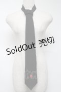 no future / ネクタイ  黒 S-25-06-26-013-PU-ZA-AS-ZS