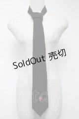 no future / ネクタイ  黒 S-25-06-26-013-PU-ZA-AS-ZS