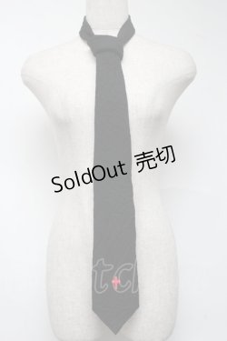 画像1: no future / ネクタイ  黒 S-25-06-26-013-PU-ZA-AS-ZS