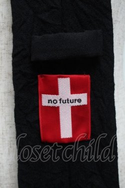 画像2: no future / ネクタイ  黒 S-25-06-26-013-PU-ZA-AS-ZS