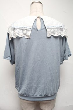 画像2: axes femme / レースセーラープルオーバー  サックス S-25-06-26-019-AX-TO-HR-ZS