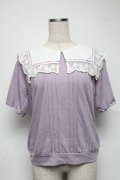 axes femme / レースセーラープルオーバー  ラベンダー S-25-06-26-020-AX-TO-HR-ZS