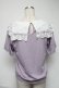 画像2: axes femme / レースセーラープルオーバー  ラベンダー S-25-06-26-020-AX-TO-HR-ZS (2)